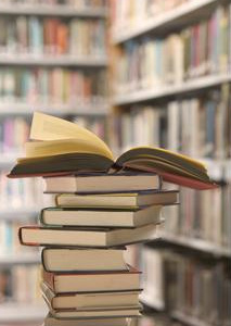 Bücher in einer Bibliothek