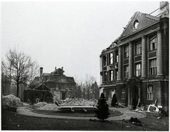 Im Februar 1944 zerstörten Bomben das KWI für Chemie fast vollständig. Bild: Archiv der MPG Berlin-Dahlem