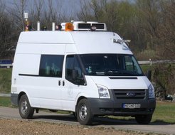 Das mobile Messlabor Mola im Fahrbetrieb. Bild: MPI für Chemie