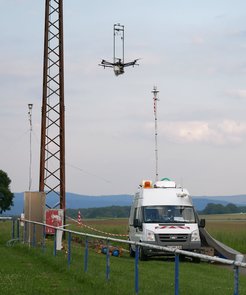 The mobile aerosol research laboratory MoLa on a field campaign.
