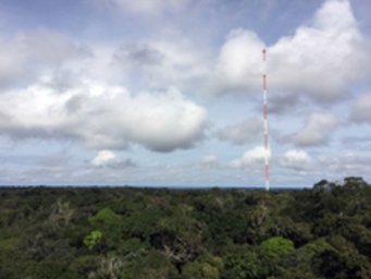 Reaching into the clouds and sky with measurement towers that are up to 325 meters high: The Amazon Tall Tower Observatory (ATTO) in the Brazilian rainforest also gathers important data to improve predictions on the climate development. Reaching into the clouds and sky with measurement towers that are up to 325 meters high: The Amazon Tall Tower Observatory (ATTO) in the Brazilian rainforest also gathers important data to improve predictions on the climate development.