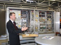 Lufthansa Umweltexperte Dr. Andreas Waibel während der heutigen CARIBIC-Pressekonferenz.