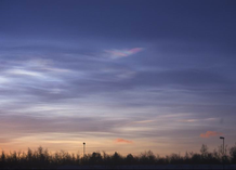 Polare Stratosphärenwolke bei Kiruna.
