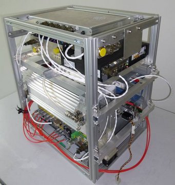 The CARIBIC-AMS in the laboratory. Picture: J. Schneider, MPIC. The CARIBIC-AMS in the laboratory. Picture: J. Schneider, MPIC.
