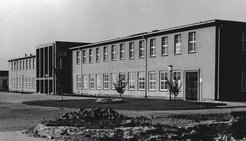 A former barracks building in Mainz became the main building of the MPI for Chemistry in 1949. Source: MPI for Chemistry