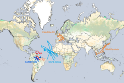 Map of field activities