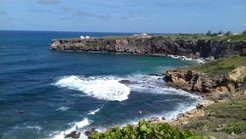 View from Ragged Point Observatory to Barbados Cloud Observatory (BCO).
