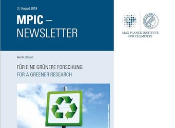 Deckblatt Newsletter der MPI für Chemie. Dritte Ausgabe 2019.