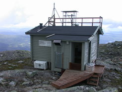 The measurement station on the Areskutan. Picture: J. Schneider, MPIC.