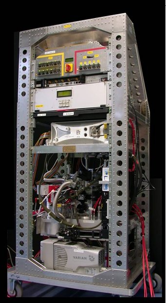 The ALABAMA in its first HALO rack configuration (2010). Picture: J. Schneider, MPIC. The ALABAMA in its first HALO rack configuration (2010). Picture: J. Schneider, MPIC.