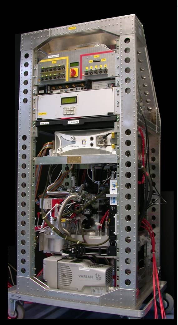 The ALABAMA in its first HALO rack configuration (2010). Picture: J. Schneider, MPIC.