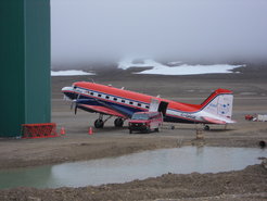 Research aircraft Polar 6 at Resolute Bay. Picture: J. Schneider, MPIC.