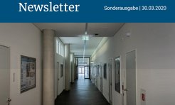 Deckblatt Newsletter der MPI für Chemie. Sonderausgabe 2020.
