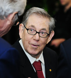 Paul Crutzen at the Anthropocene Symposium 2013.