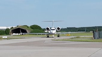 HALO on the return after a scientific flight. (c) J. Schneider HALO on the return after a scientific flight. (c) J. Schneider
