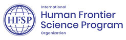HFSP-Logo zeigt Weltkugel, Text „Human Frontier Science Program Organization“.