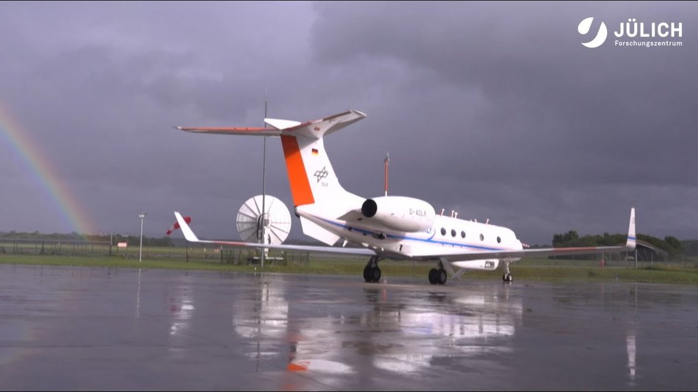 Forschungsflugzeug HALO untersucht den Transport von Treibhausgasen und Aerosolen.&nbsp;