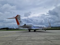 HALO on the apron in Oberpfaffenhofen (c) F. Köllner