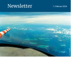 Deckblatt Newsletter der MPI für Chemie.Erste Ausgabe 2024