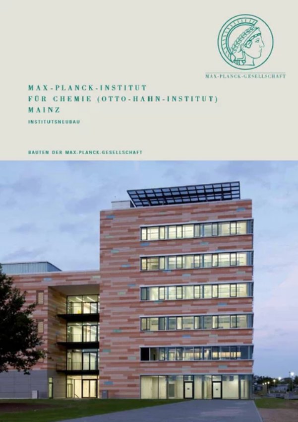 New building Max Planck Institute for Chemistry