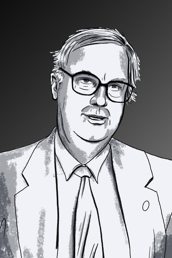 Stuart Penkett portrait of Stuart Penkett, black and white